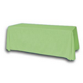 8' Blank Solid Color Polyester Table Throw - Sage